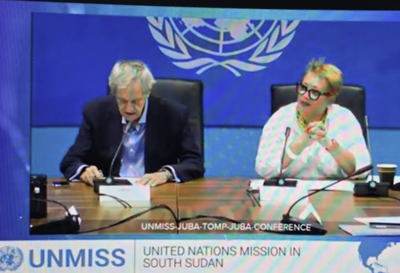 UNMISS
                        duo, the blind lead the blind